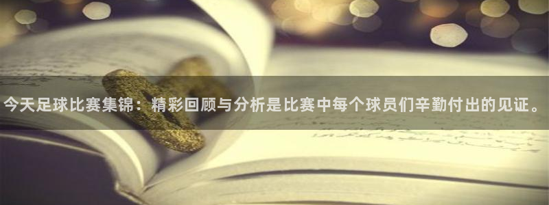 今天足球比赛集锦：精彩回顾与分析是比赛中每个球员们辛勤付出的